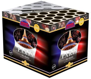 Paris, 36 Schuss, NEM: 496g, Kaliber: 30mm, Brenndauer ca. 35 Sekunden